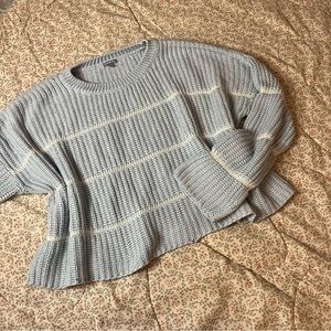 Baby blue striped sweater
